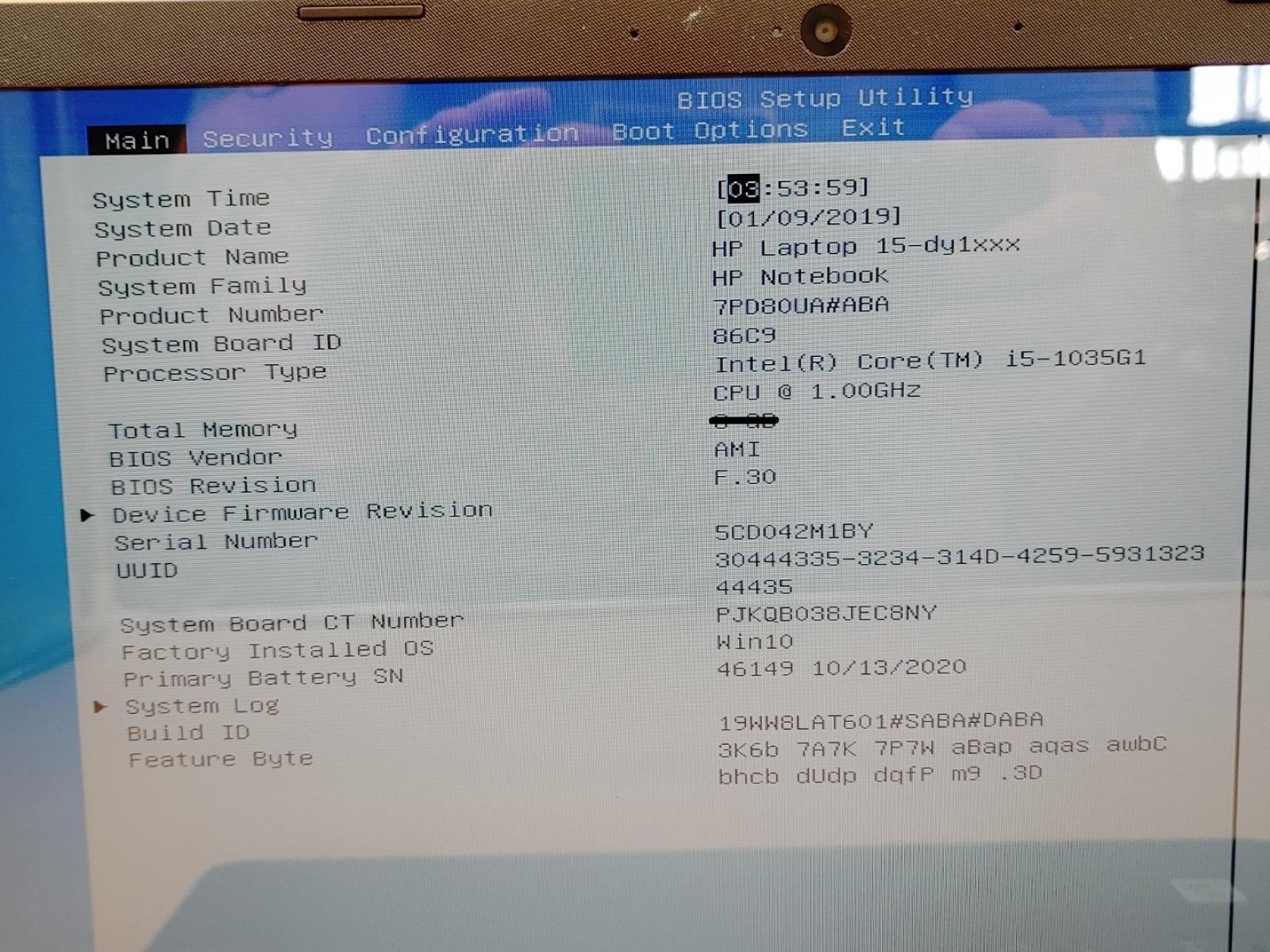 HP Notebook 15-dy1076nr 15.6″ i5-1035G1 *NO RAM/NO SSD/NO AC* **CRACKED SCREEN**