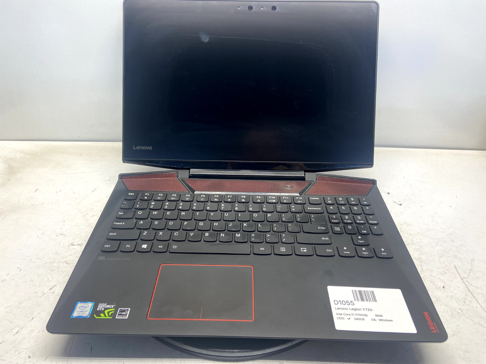 Lenovo Legion Y720-15iKB Intel Core i7-7700HQ 2.8GHz 16GB 240GB SSD WIN 11