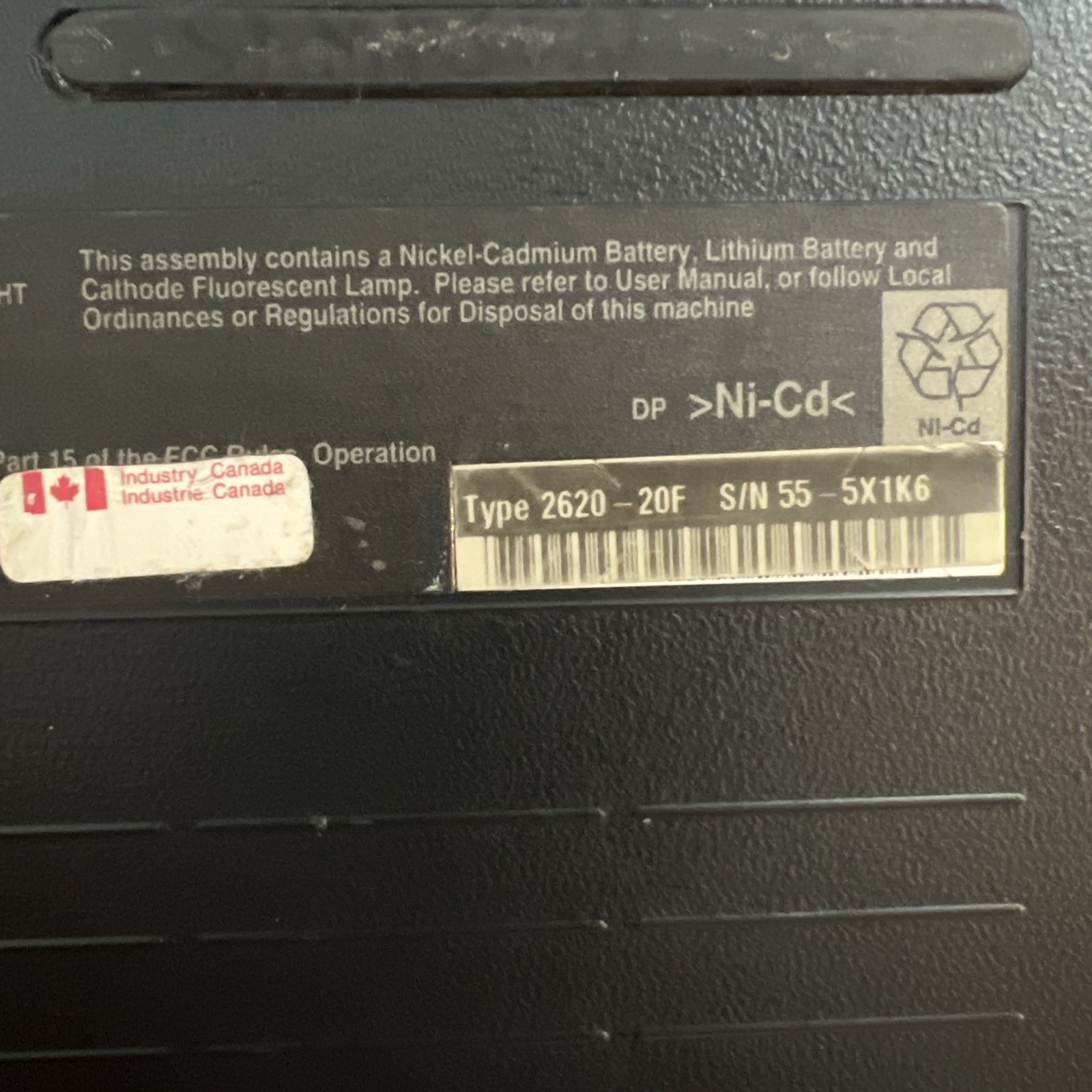 RARE IBM ThinkPad 360CS type 2620-20f 486 Win95 Laptop & Charger WORKING!