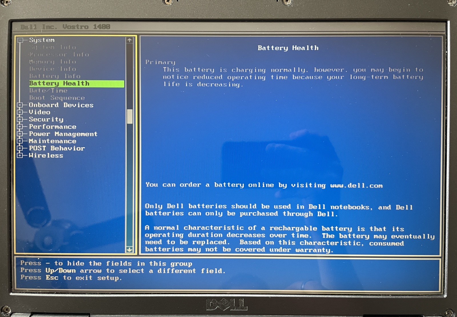 Dell Vostro 1400 Retro Windows XP Laptop w/batt, chrg. (36F1)