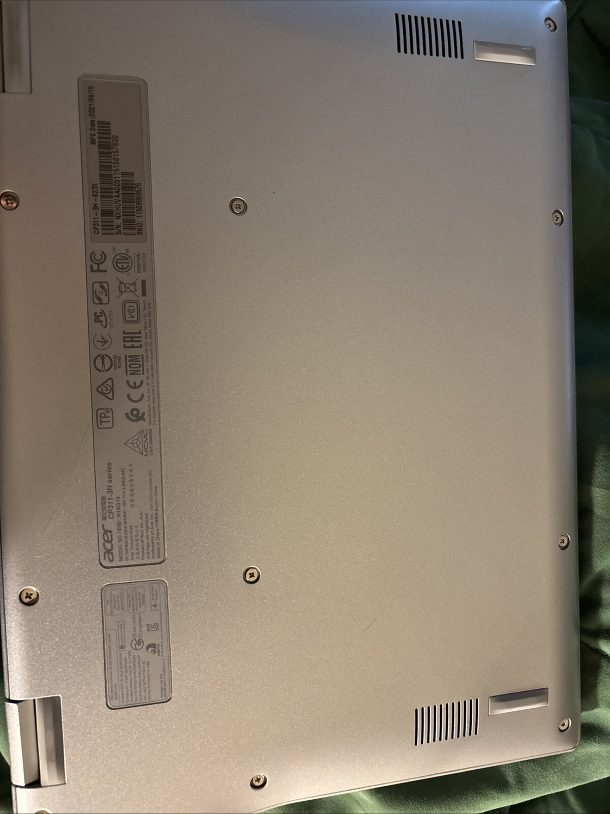 Acer Chromebook Spin 311 (32GB SSD, Intel Celeron N4020, 2.80 GHz, 4 GB) Laptop