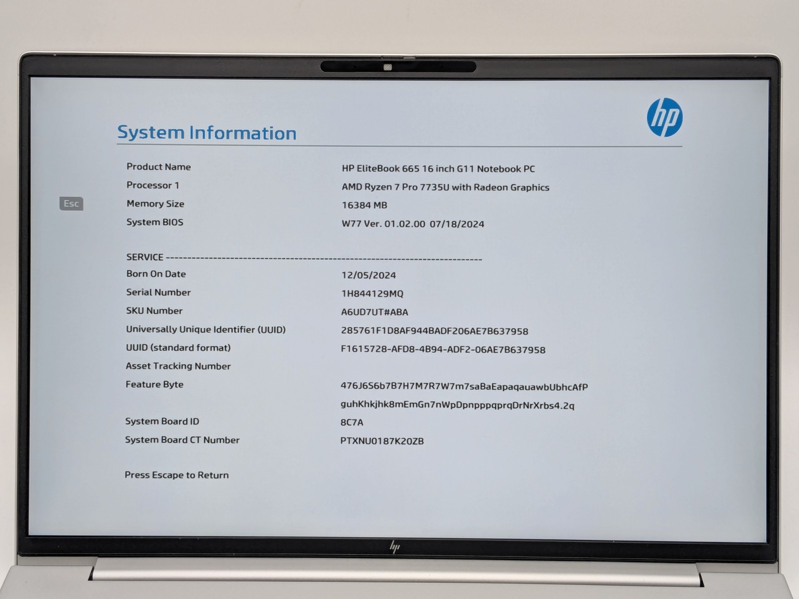 HP EliteBook 665 G11 16″ FHD+ Touch RYZEN 7 PRO 7735U 512GB 16GB W11P Warranty