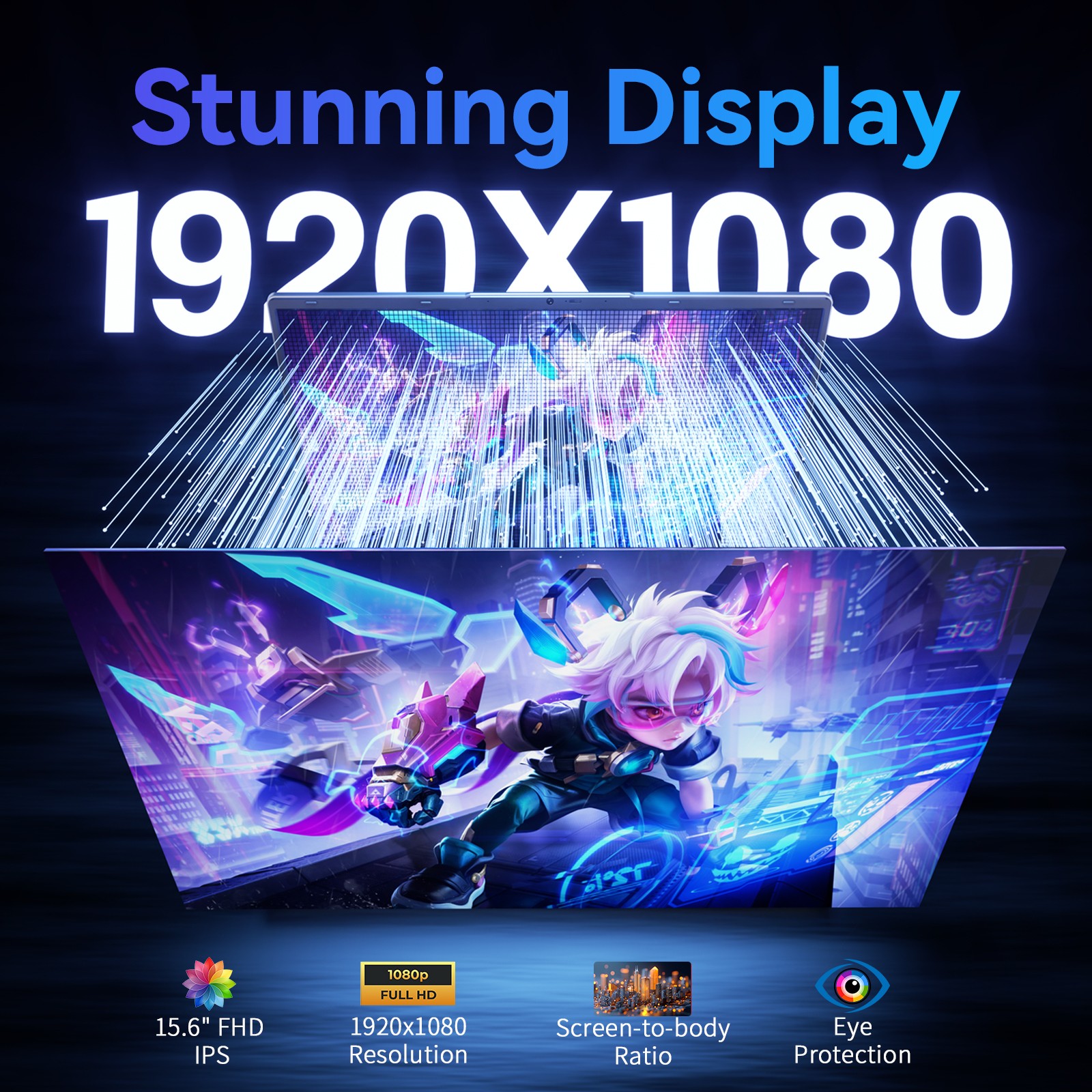 ACEMAGIG 15.6″ Laptop Gameing Computer AMD Ryzen 7 5700U IPS 16GB DDR4 512GB SSD