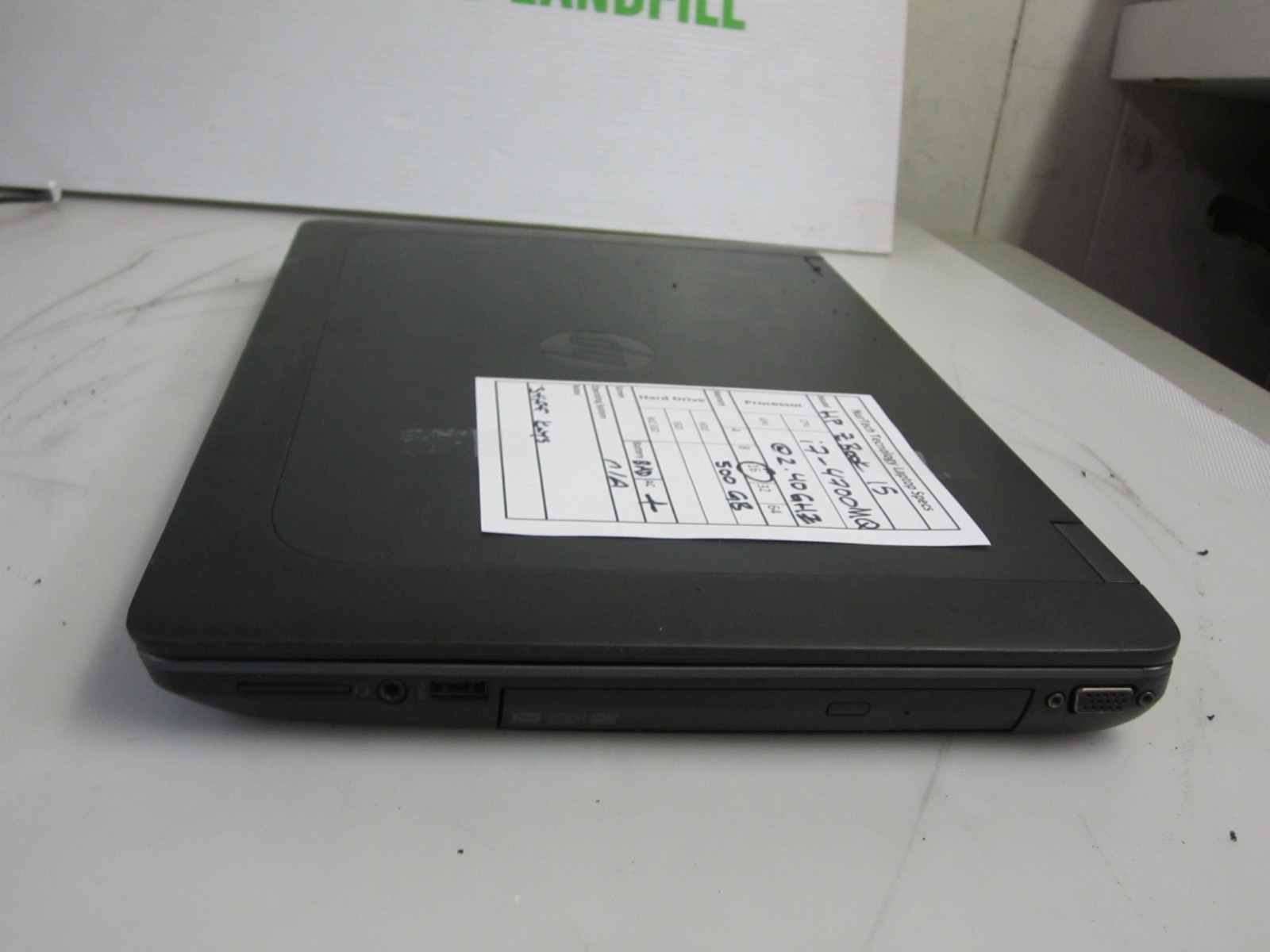 HP ZBook 15 i7-4700MQ 2.40GHZ 16GB 500GB HDD Laptop w/ AC [NO OS] READ