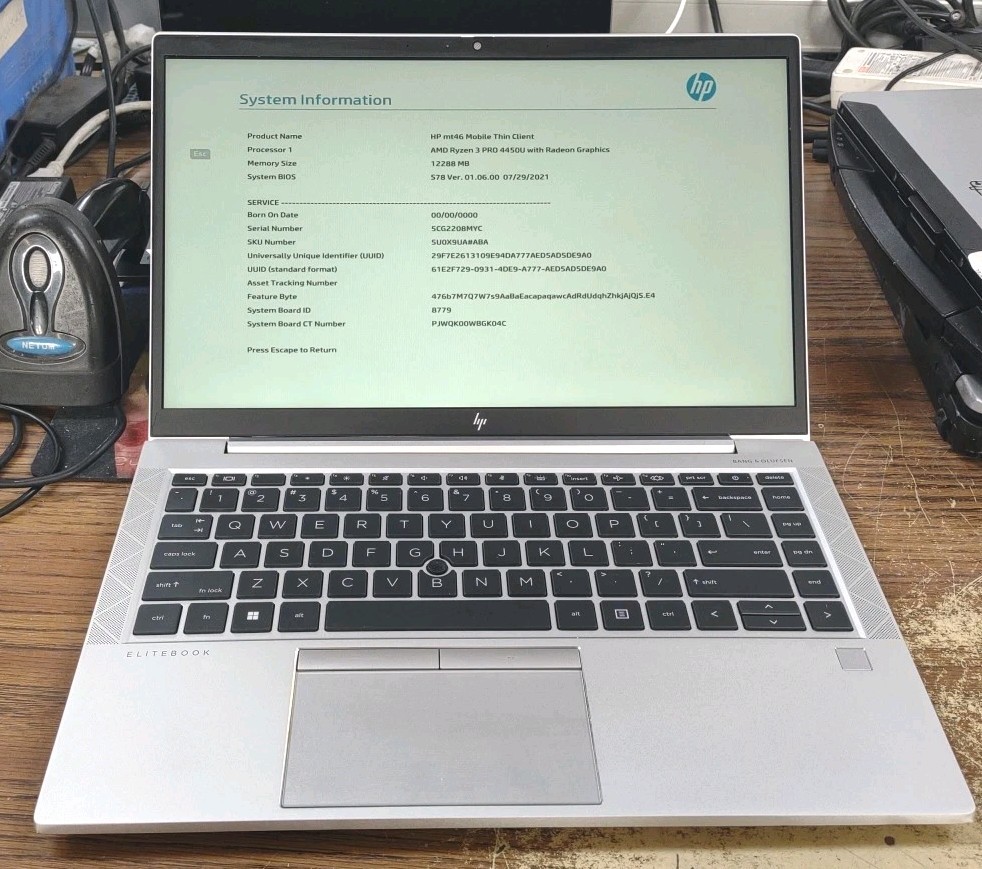 HP mt46 Mobile Thin Client 14″ FHD AMD RYZEN 3 PRO 4450U, 12GB, 256GB.