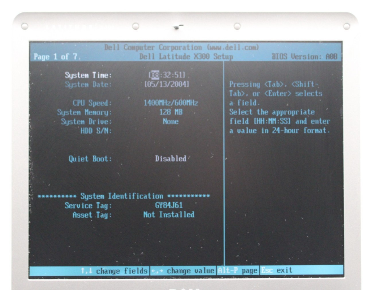 Dell Latitude X300 Intel Pentium M@1.2GHz 128MB DDR NO STORAGE/OS *USED/TESTED*
