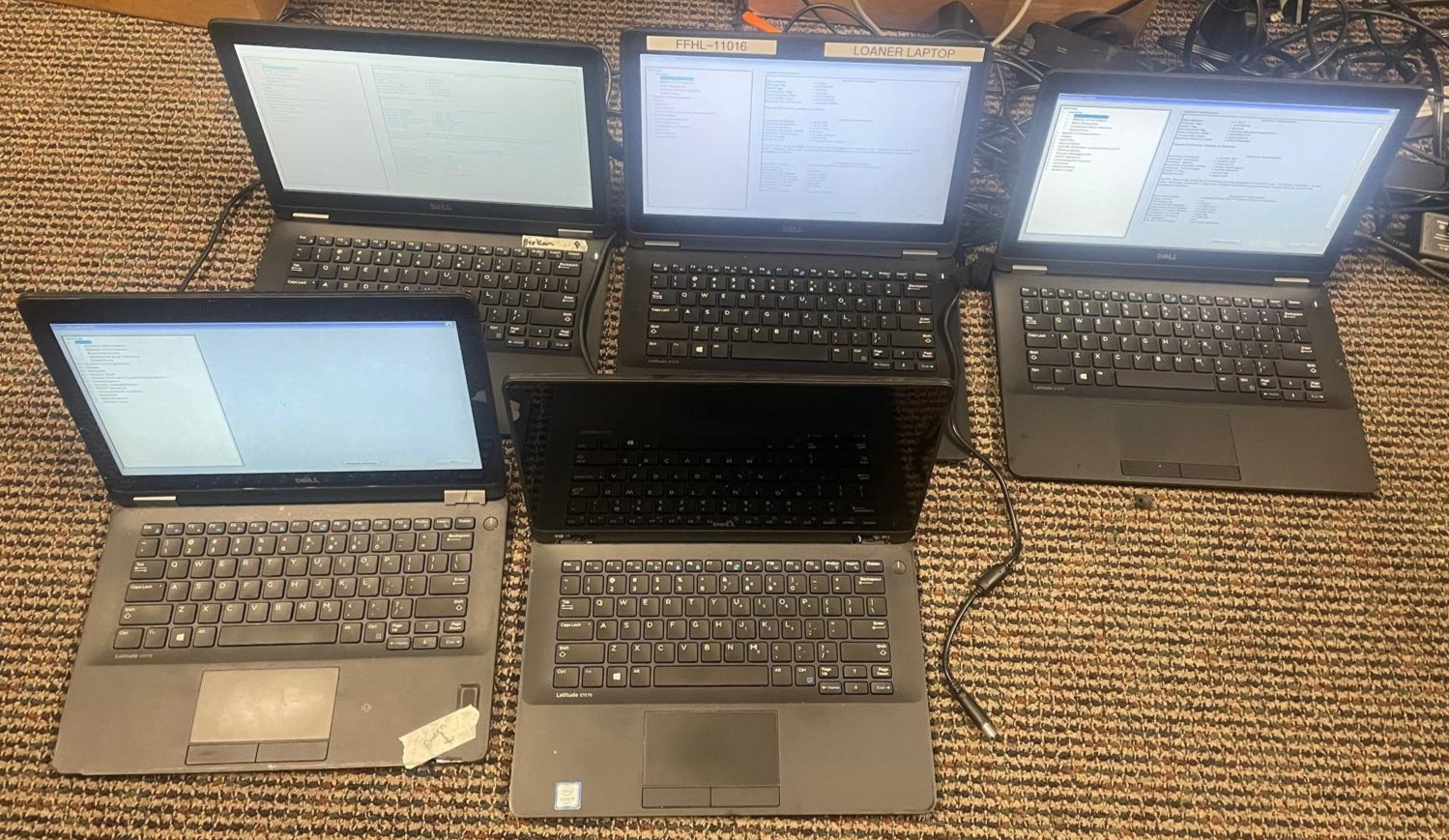 Lot of 5 Dell Latitude E7270 12.5″ Intel Core i5-6300U , i7-6600U, 8GB RAM- READ