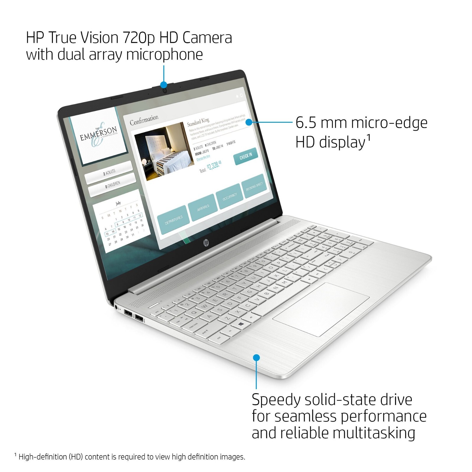HP Laptop Notebook 15.6 AMD Athlon Upto 3.2GHz, 16GB RAM 1TB SSD Office 2024 Pro