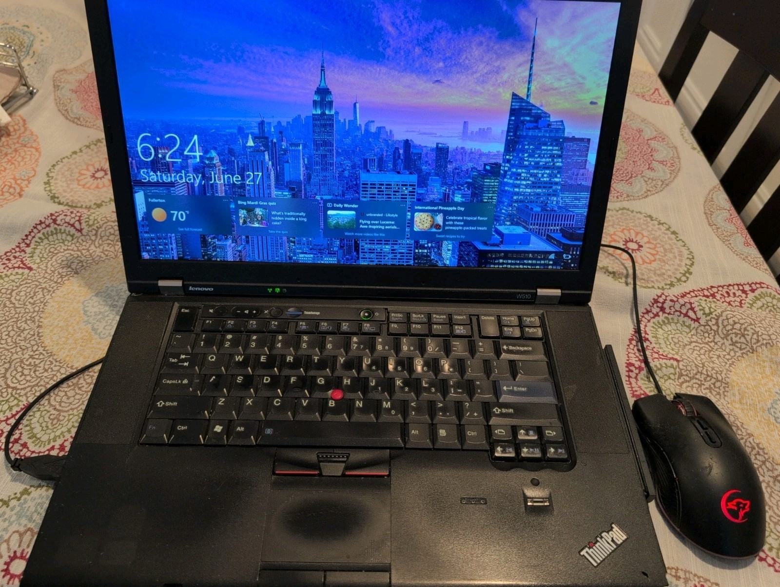 Lenovo ThinkPad W510 15.6″ HD Laptop Core i7-Q820 8GB 150GB SSD NVIDIA Quadro FX