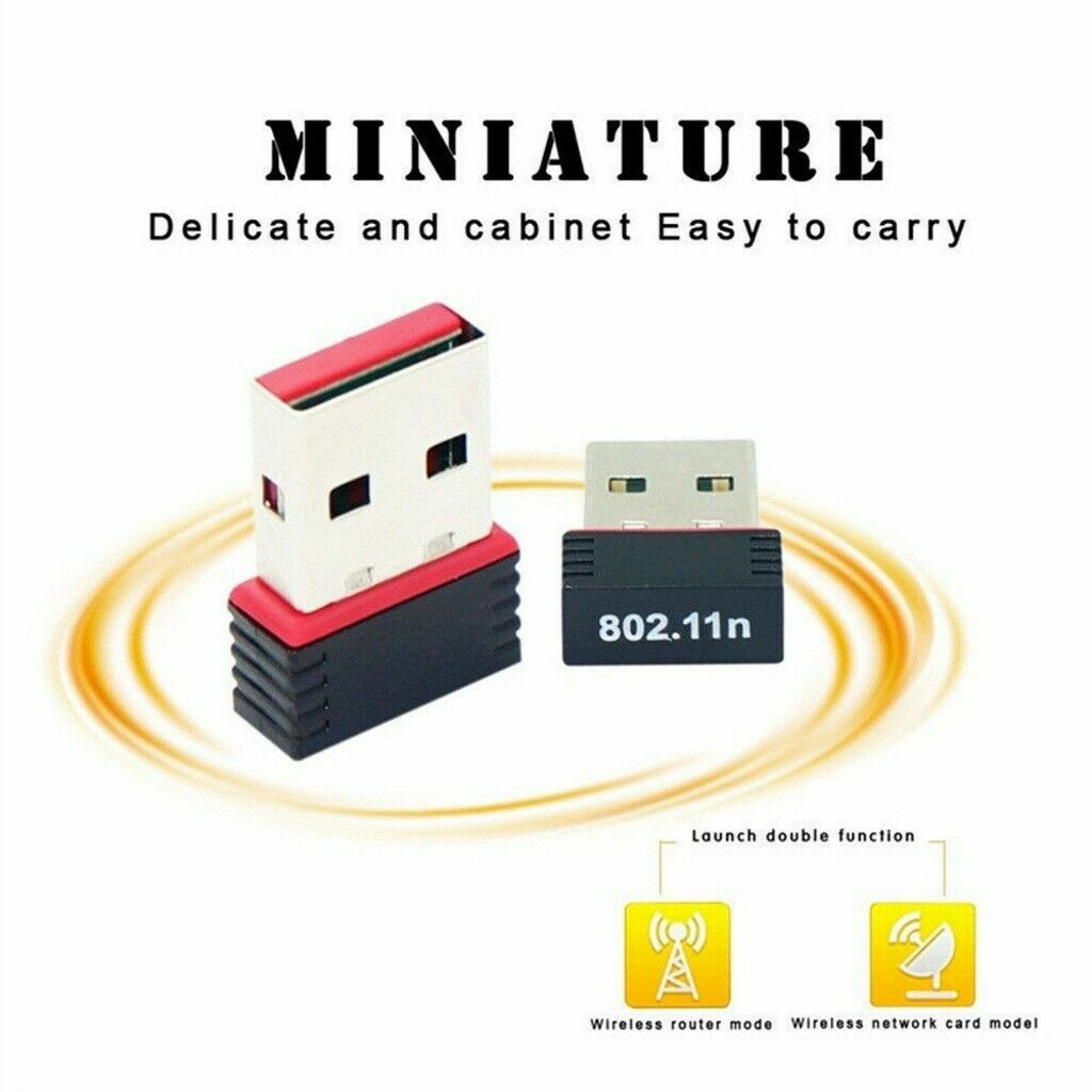 USB WiFi Wireless Adapter Mini Network 300Mbps Windows MAC Linux 802.11n