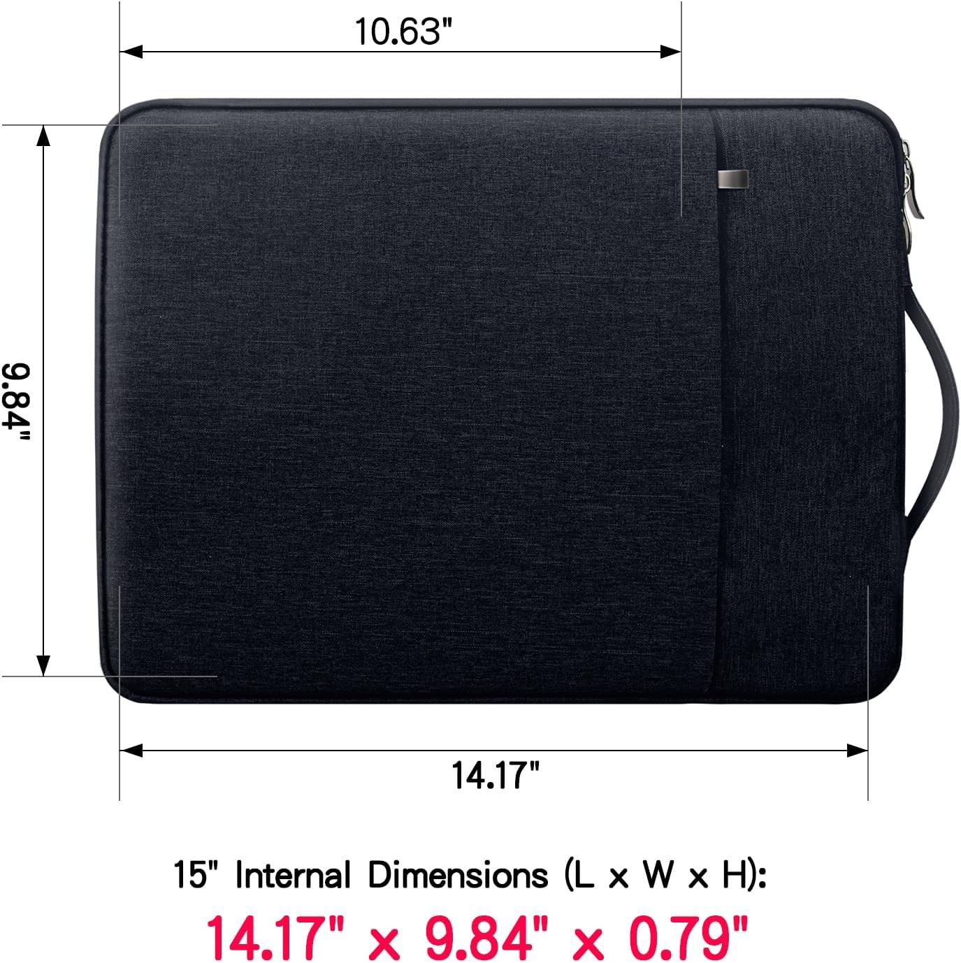 15 Inch Laptop Sleeve Case Specially Compatible with 15.4 MacBook, Surface Lapto
