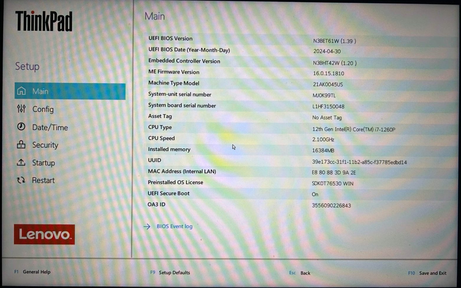 Lenovo ThinkPad P14s Gen 3 14” i7-1260P NVIDIA T550 16GB RAM + 06/26 Warranty