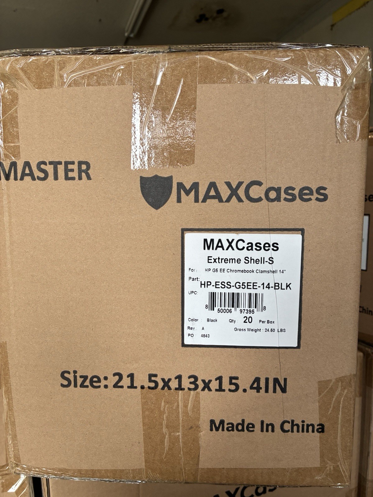 MAXCases HP G5 EE CHROMEBOOK CLAMSHELL 14” CASES/20 PER BOX/HP-ESS-G5EE-14-BLK