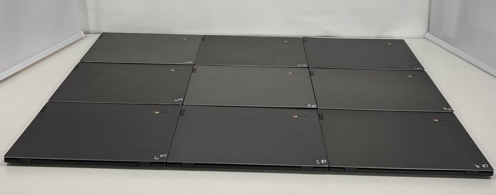 LOT OF 9 Lenovo 14E Chromebook AMD A4-9120 4GB RAM 32GB eMMC 14″