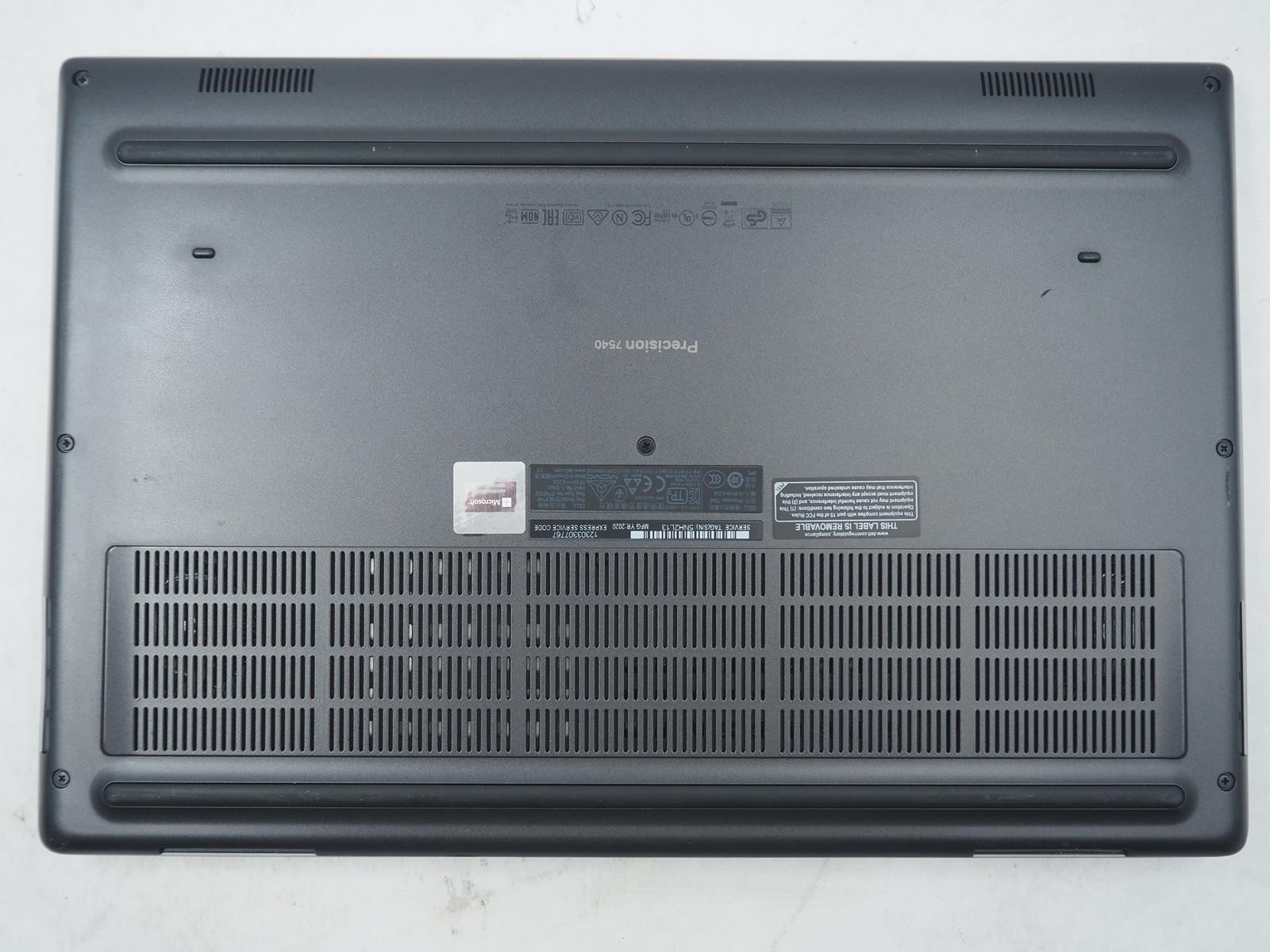 DELL Precision 7540 15.5″ Intel Core i7-9850H 2.6GHz 32GB RAM 512GB NVMe Grade C