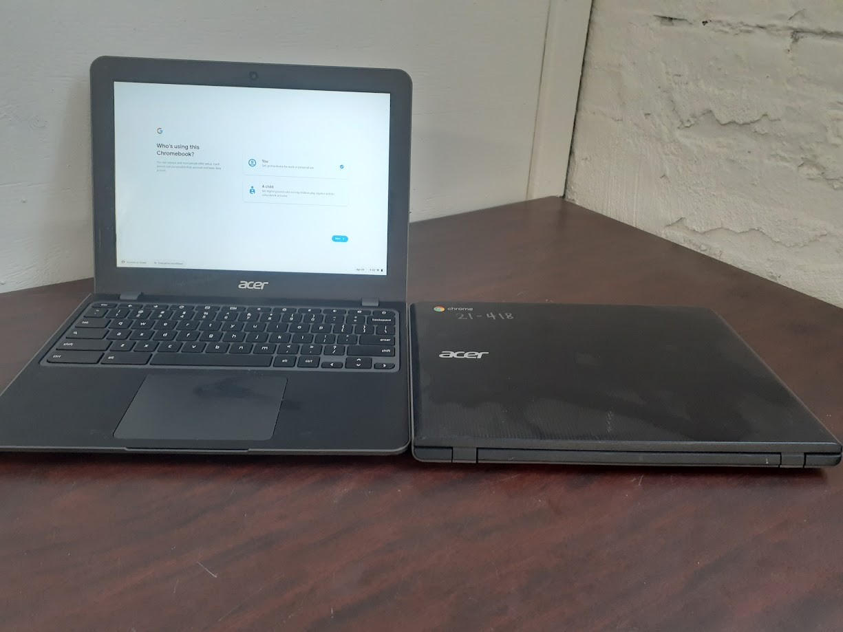 Lot of 2 ACER Chromebook N18Q7 C851 Series, 4GB RAM, 32GB storage