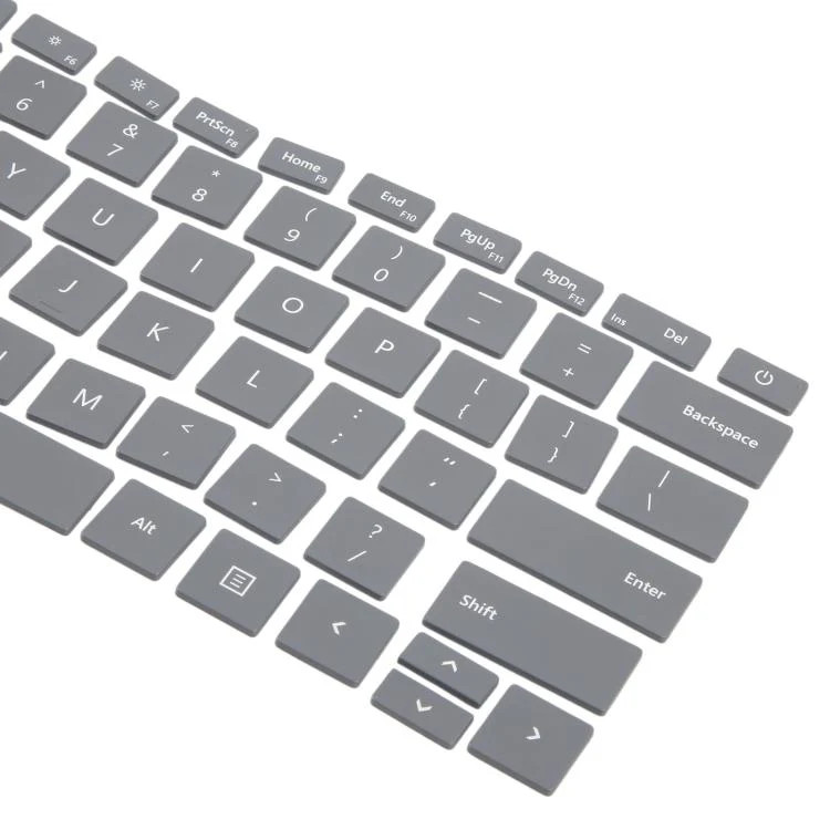 US English Version Keycaps, For Microsoft Surface Laptop 3 / 4 / 5(Gray), For M