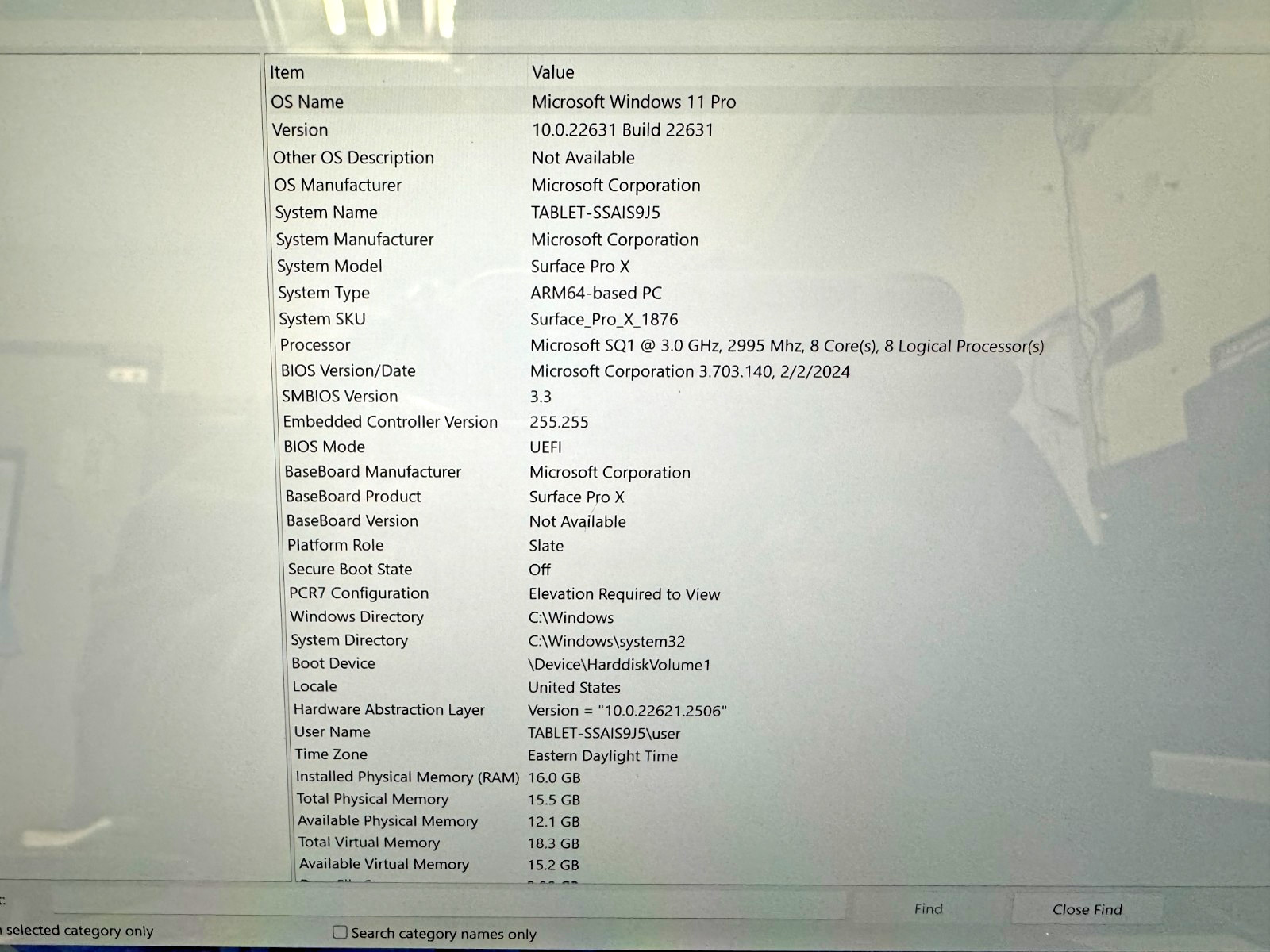 Microsoft Surface Pro X 1876 SQ1 512GB 3.00GHz 16GB Win 11 With Pen *Please Read