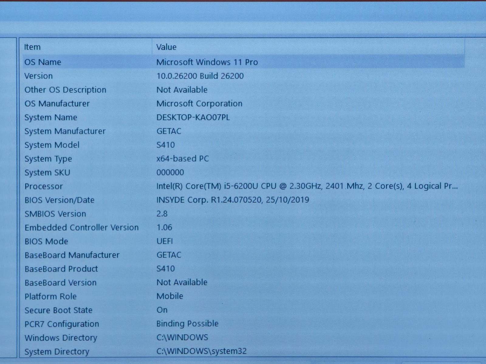 GETAC S410 RUGGED LAPTOP 14″ TOUCH i5-6200 16GB 256GB SSD HDMI GPS Rs232 #036