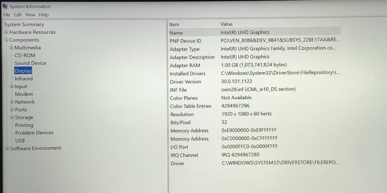 Lenovo ThinkPad X1 Carbon Gen 8 Intel i5-10310U 16GB DDR4 256GB | Windows 10 Pro