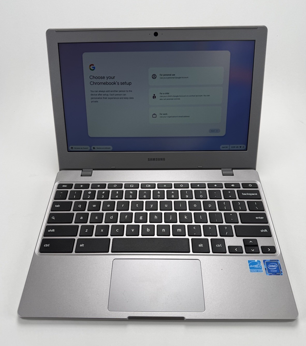 Samsung Chromebook 4 Intel Celeron N4020 11.6″ HD Silver Laptop (XE310XBA-KA1US)