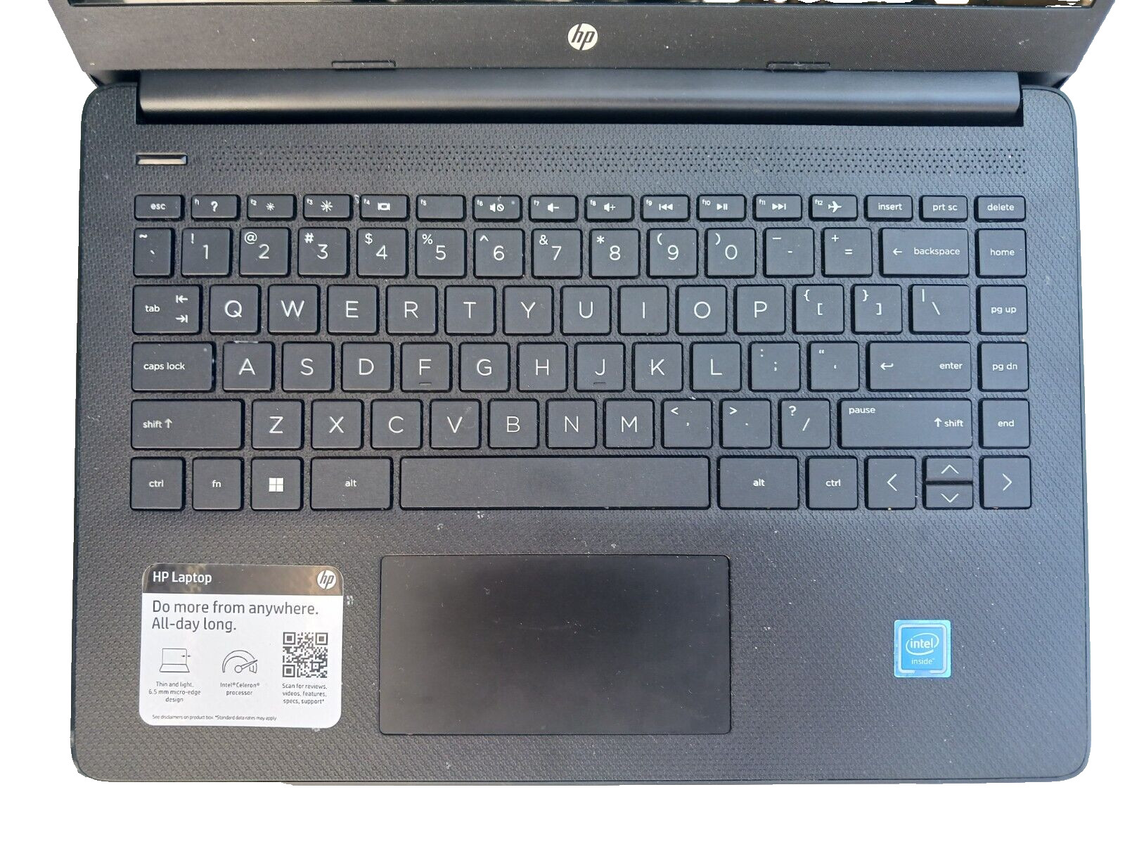 HP 14″ DQoo51DX LED Black Intel Celeron N4120 4GB RAM 64GB EMMC