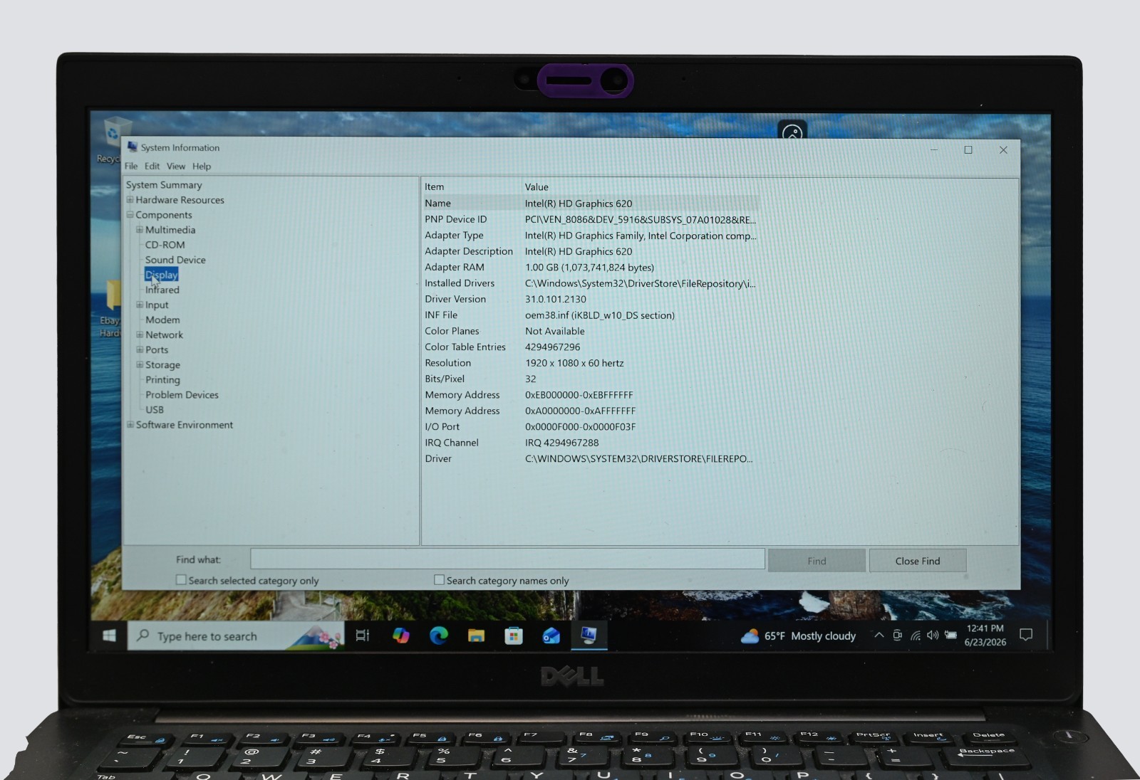 Dell Latitude 7480 i7-7600u 2.8GHz 16GB RAM 128GB SSD Windows 10 Pro