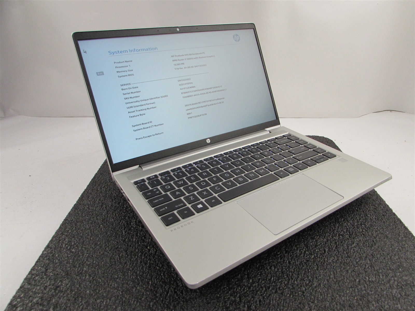 HP PROBOOK 445 (G8) FHD AMD RYZEN 5 5600U 512GB SSD 16GB RAM AMD GPU WIN 11 PRO
