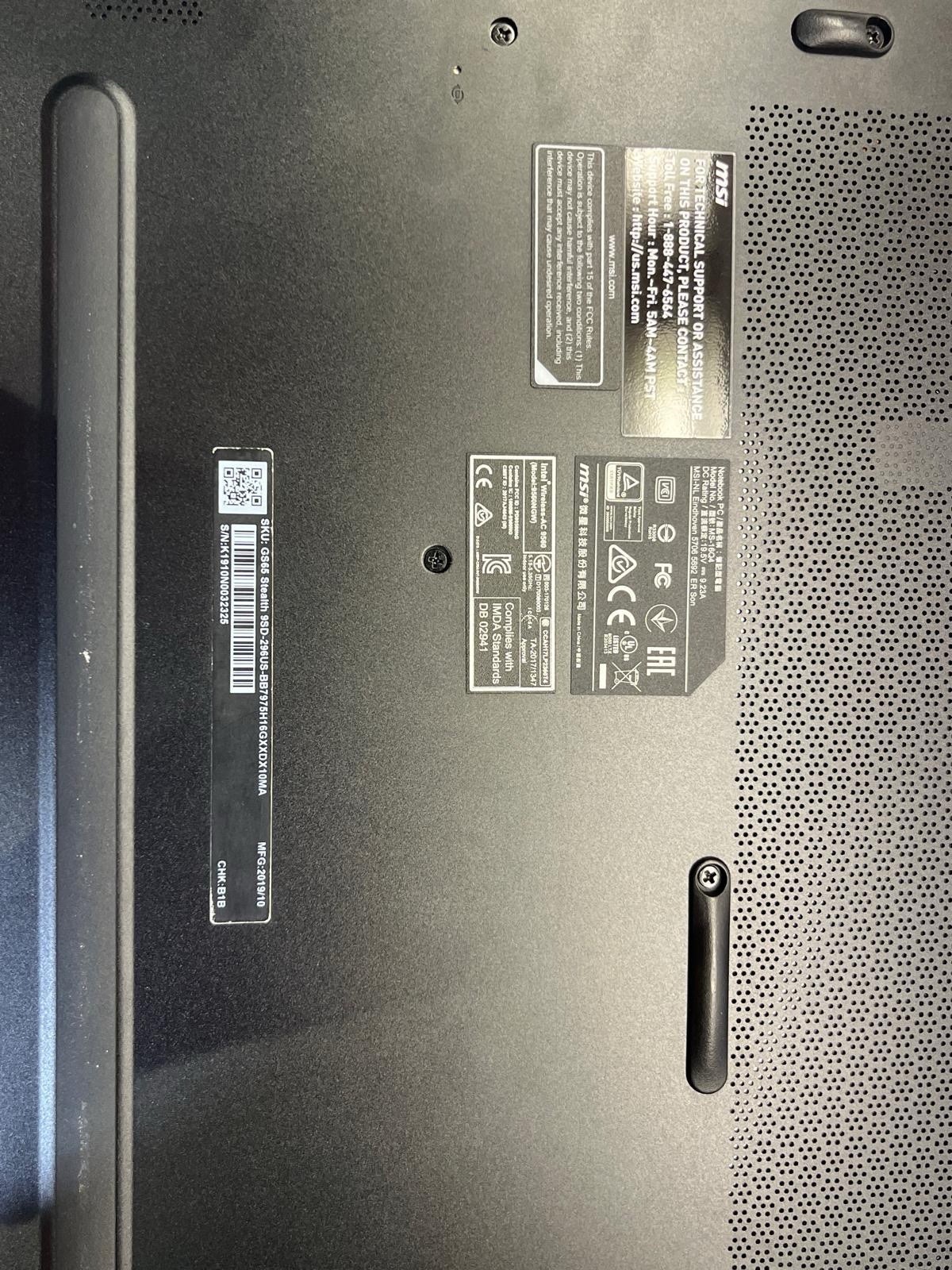 MSI GS65 STEALTH-1668 Thin 15.6 144Hz 7ms Ultra Thin and Light Gaming Laptop