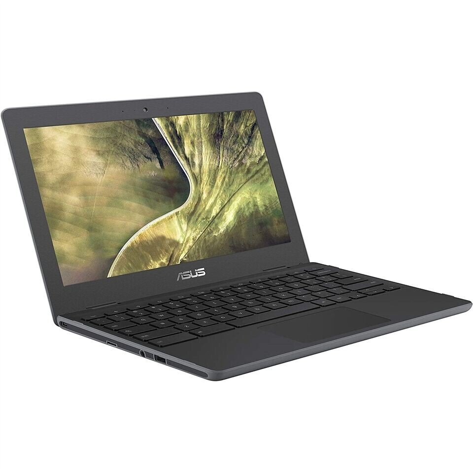 ASUS C204EE-YS01 – 11.6″ Intel Celeron N4000 4GB RAM 16GB Dark Gray, WORKS GOOD