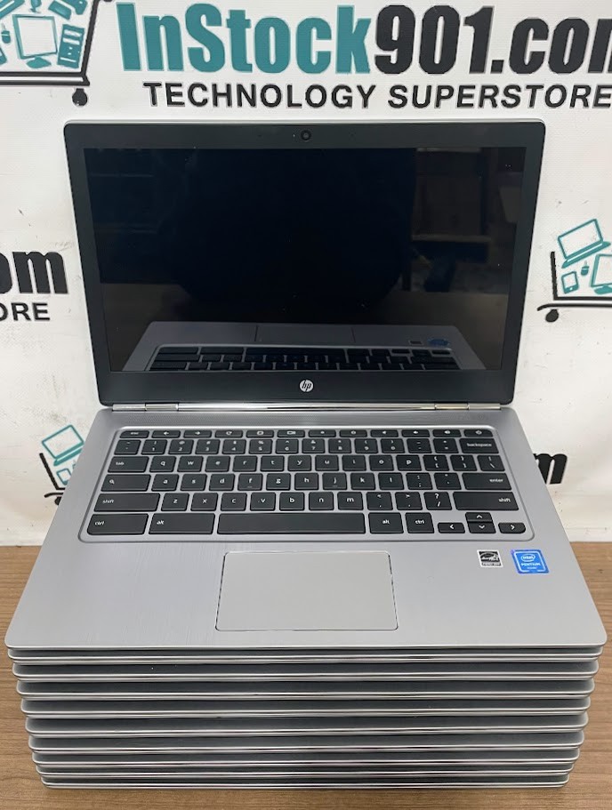 LOT 10 HP Chromebook 13 G1 Intel Pentium 1.5GHz NO POWER FOR PARTS READ!