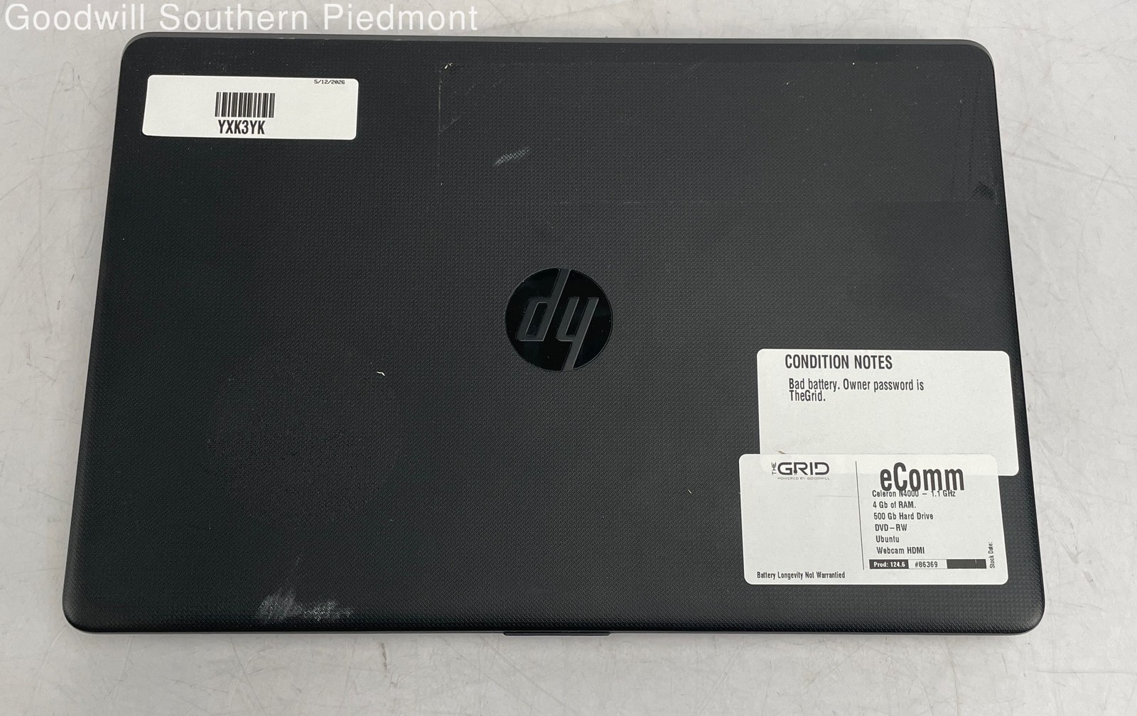 HP 9461NGW Intel Celeron N4000 1.1GHz 5Gb RAM 500Gb HDD – Tested