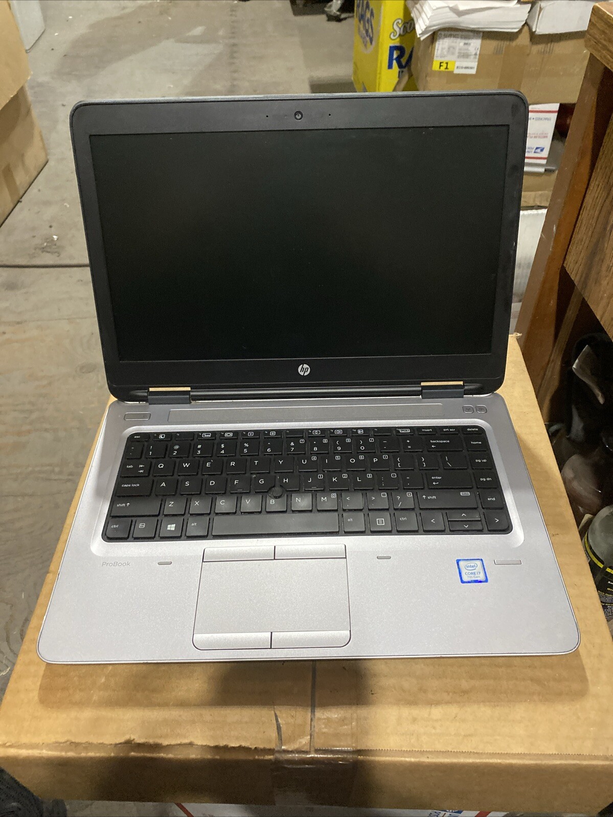 HP PROBOOK 640 G3 INTEL CORE i7-7600U 2.80GHZ 16GB RAM **BIOS L0CKED /NO BATTERY