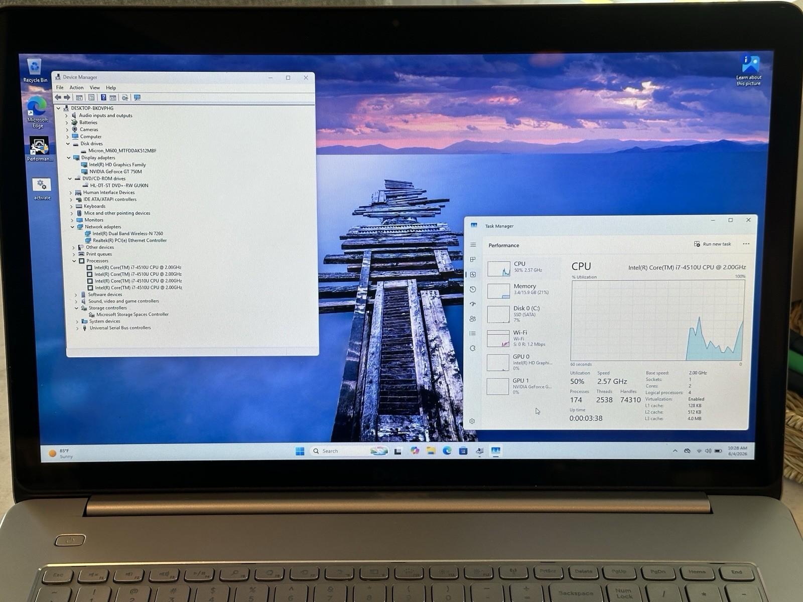 Dell Inspiron 7737 17.3″ Touch Laptop i7-4500U 16GB 256GB SSD NVIDIA GT750m W11