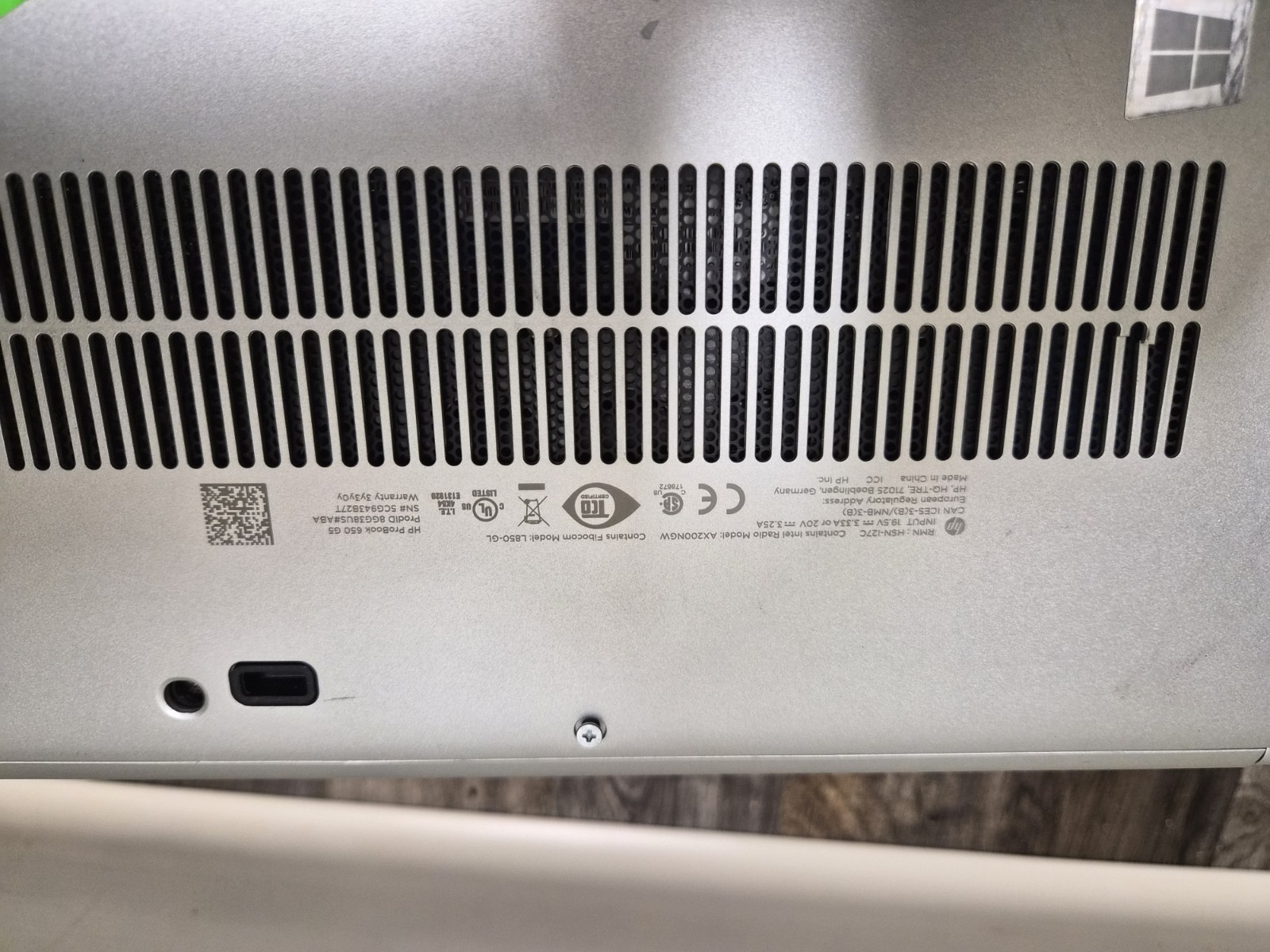 HP ProBook 650 G5 Core I7 8th Gen No SSD No RAM