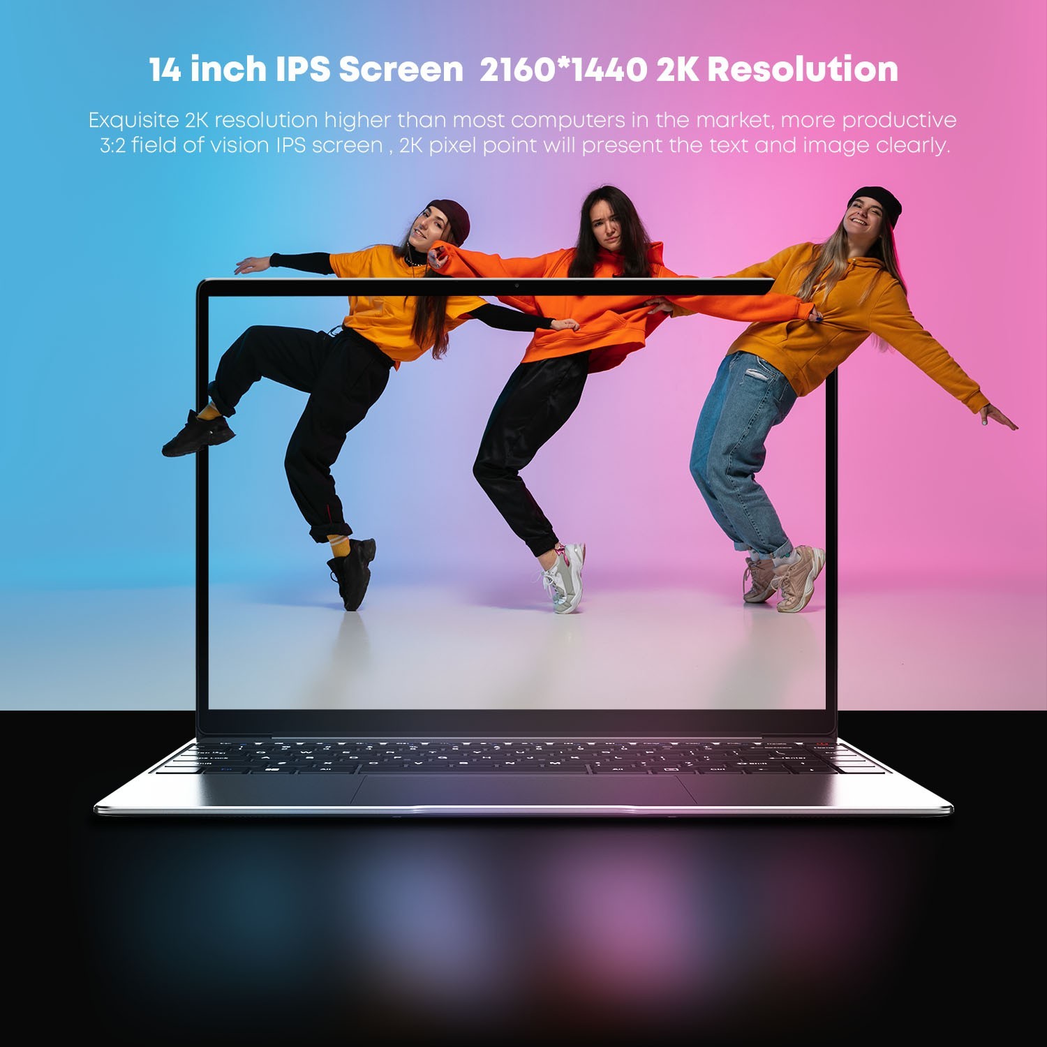 CHUWI GemiBook Pro 14.1″ Laptop, Intel N5100, 8GB RAM 256GB SSD Backlit Keyboard