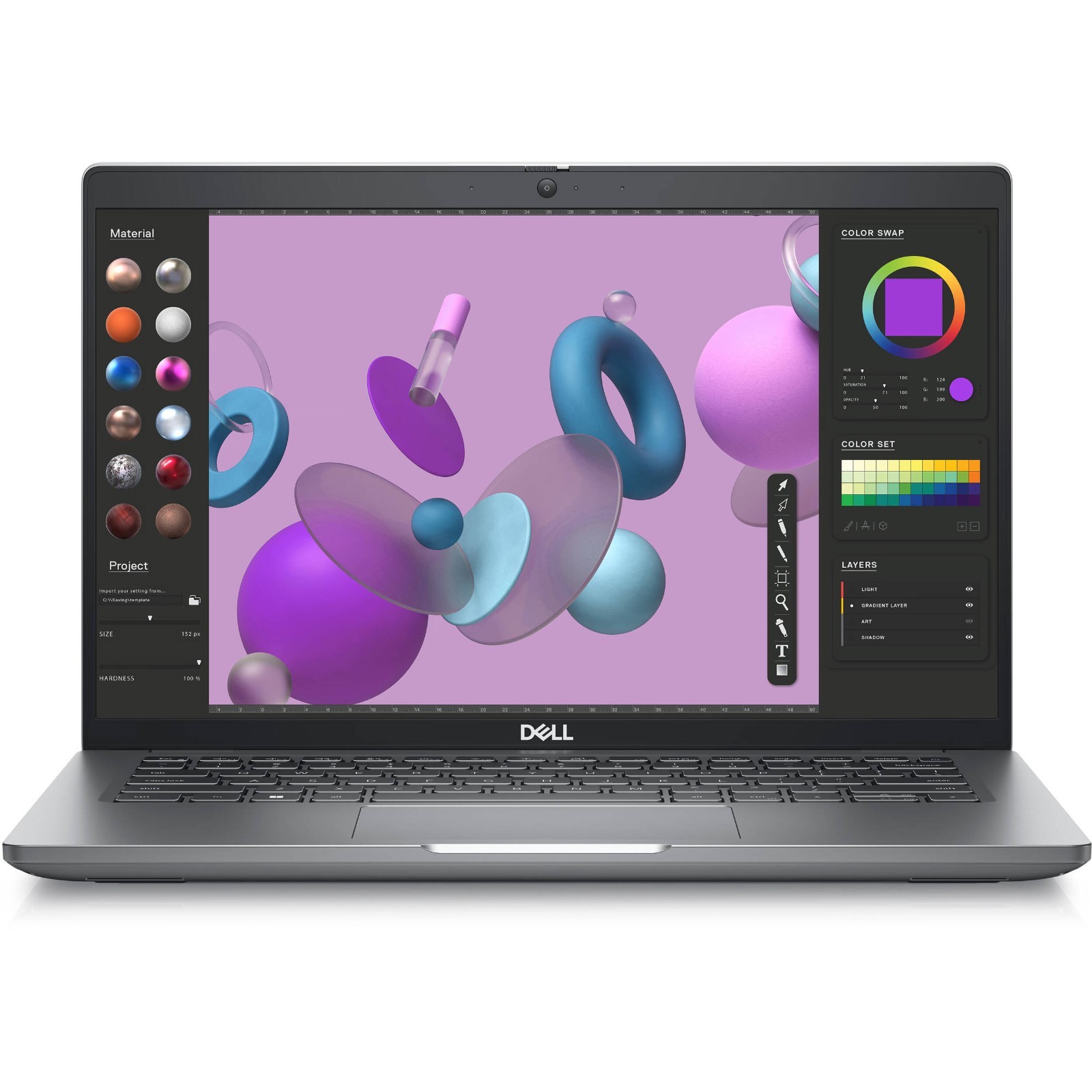 Dell Precision 3480 14″ INTEL CORE i7-1370P 512GB SSD 32GB RAM RTX500 WIN11 READ