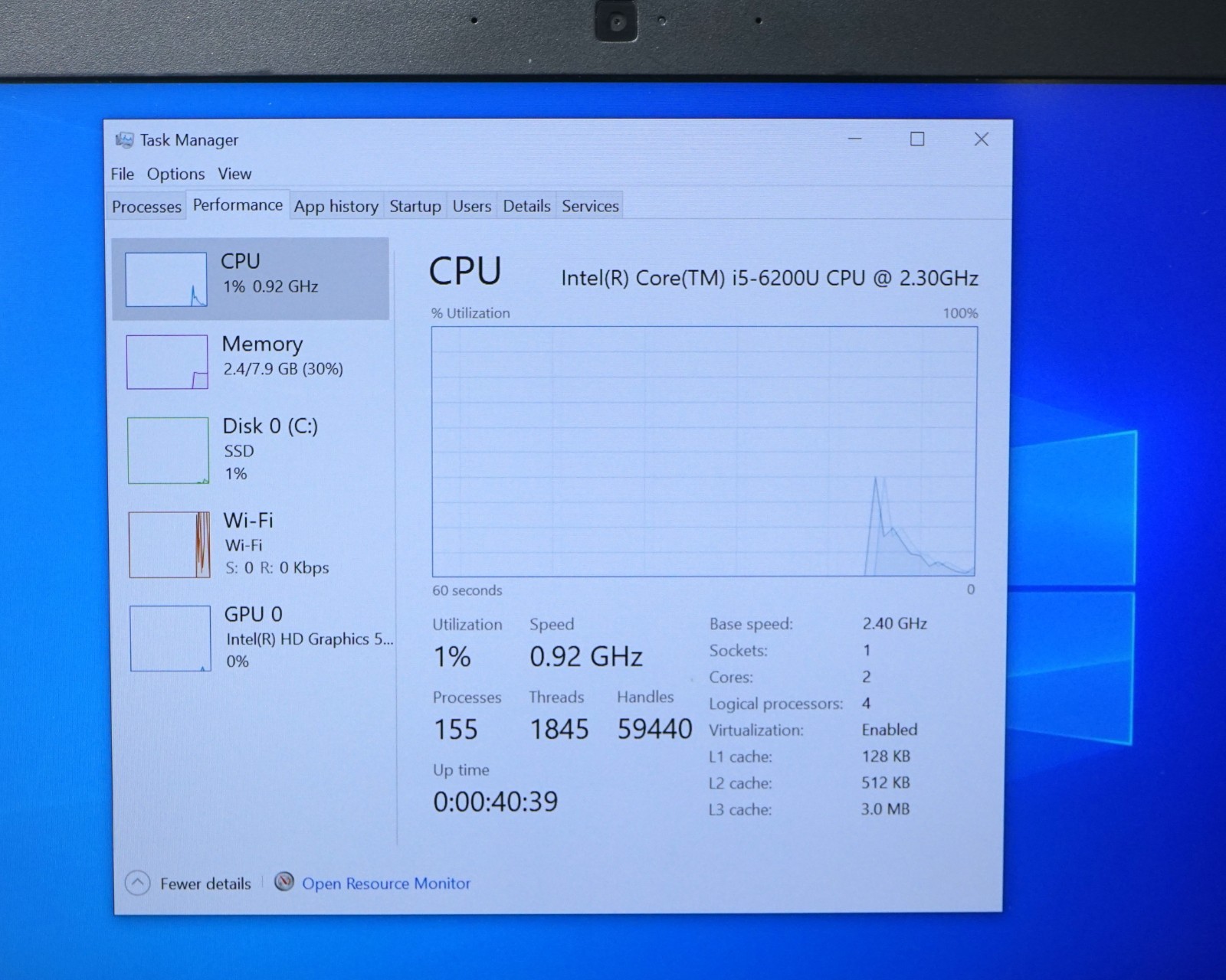 Dell Latitude E5470 14” Laptop – Intel Core i5-6200U 8GB RAM 256GB SSD