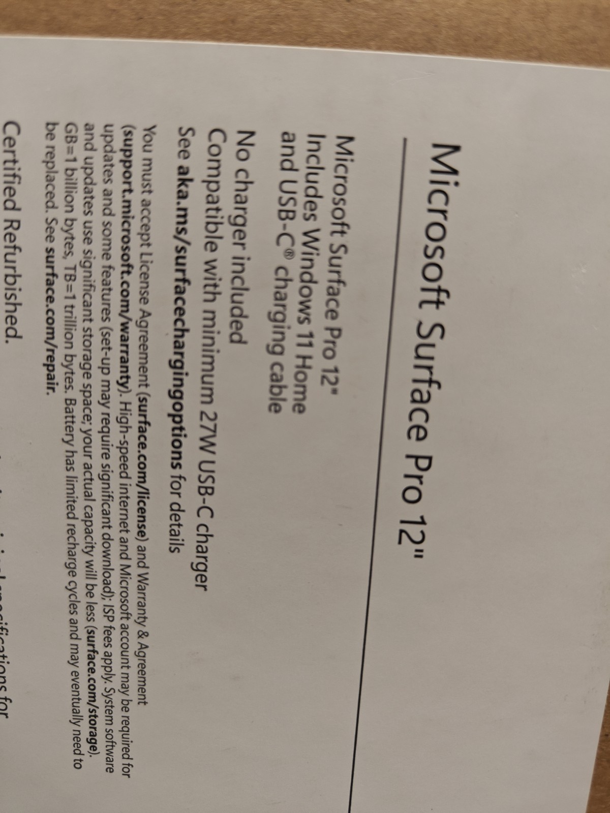 Microsoft Surface Pro Copilot+ PC 12″ Snapdragon X Plus 16GB RAM 256GB UFS