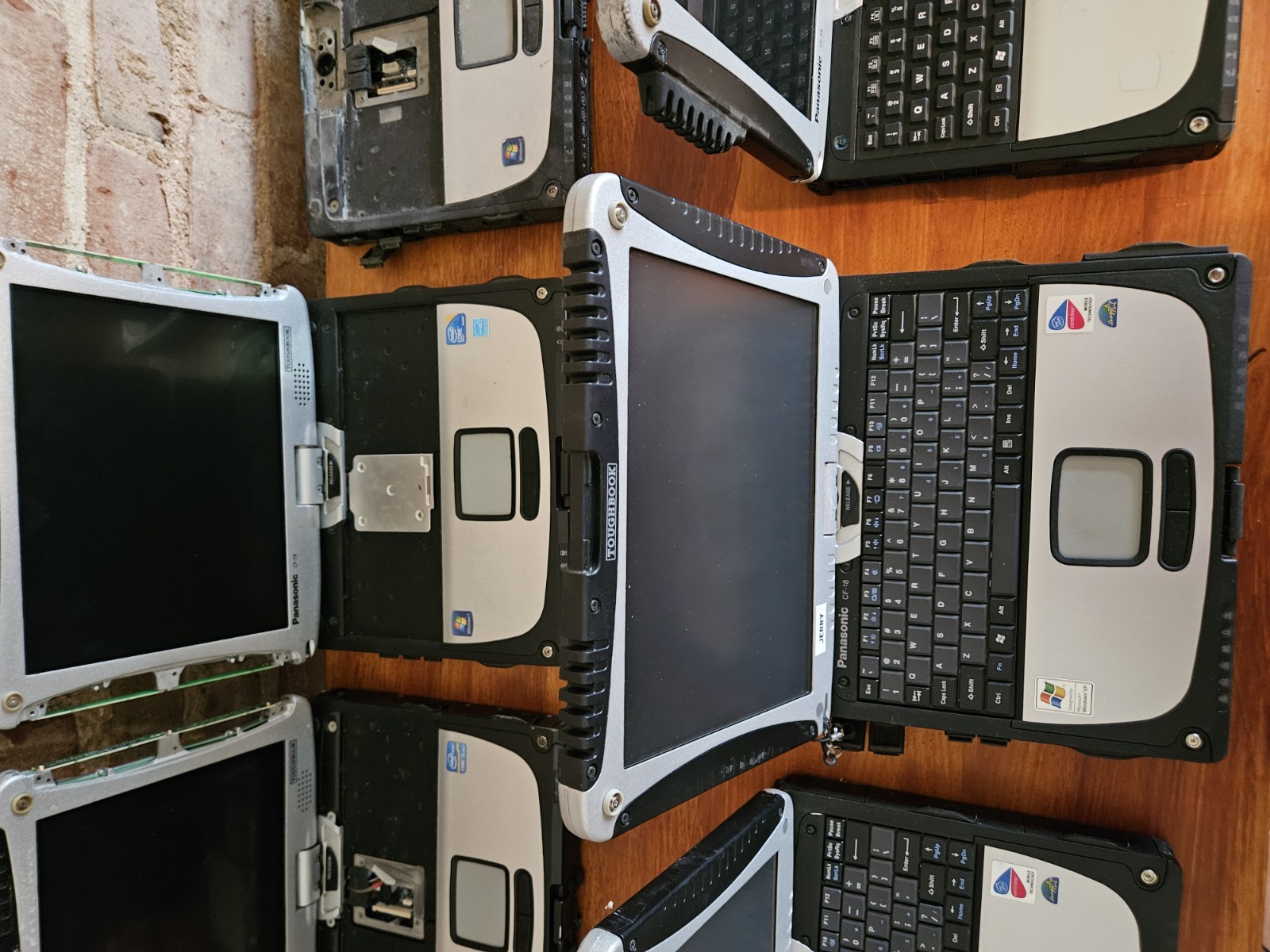 Lot of 7 Panasonic Toughbook CF-19 CF-18 PARTS REPAIR AS-IS – See Pics CF19s