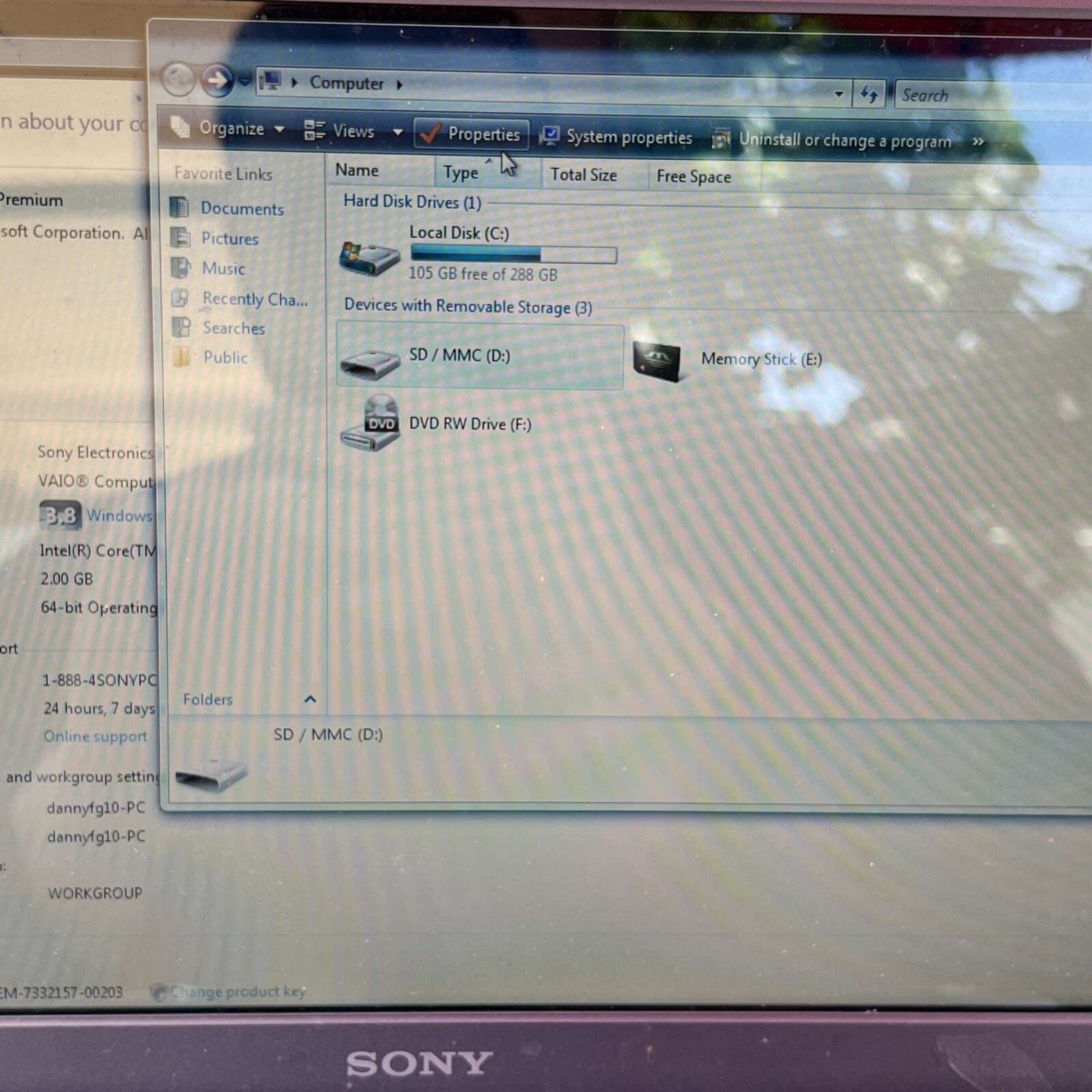 Sony Vaio VGN-NW125J (PCG-7173L) Laptop WORKS
