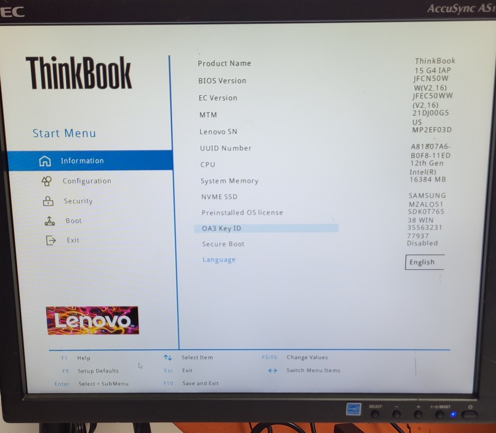 Lenovo ThinkBook 15 G4 IAP BASE ONLY Intel i7-1255U 4.7GHz 16GB 512GB SSD w/OS