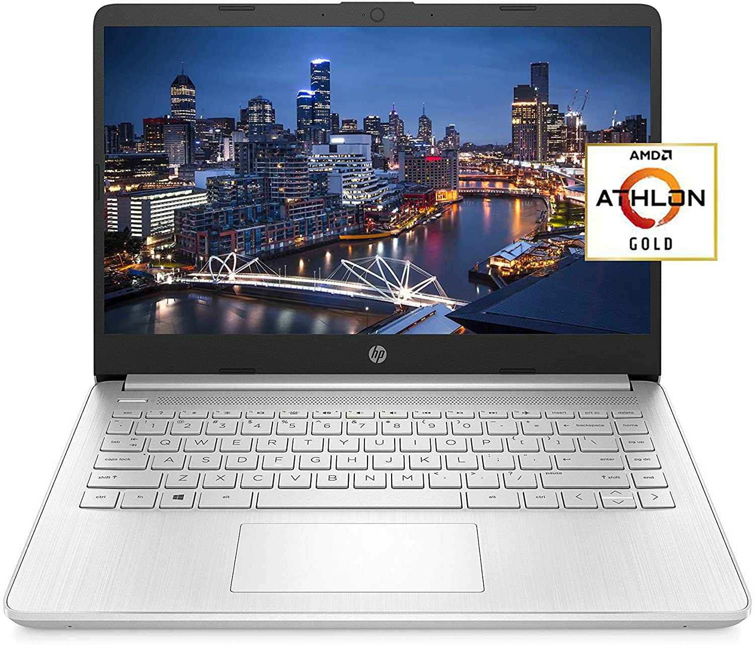 NEW HP 14-fq0090nr Laptop 14″ 4GB RAM 128GB SSD Notebook AMD Athlon Gold