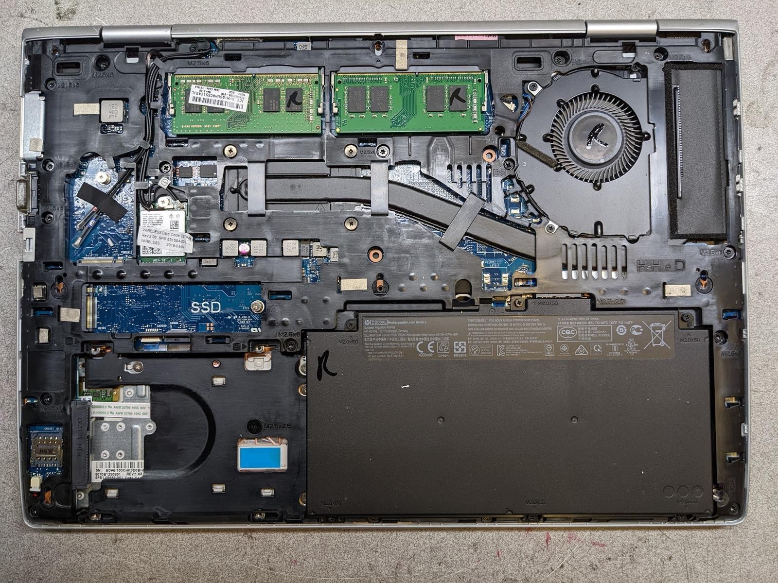 HP PROBOOK 640 G4 i5-8350U @ 1.7GHz, 16GB RAM, NO HDD/OS