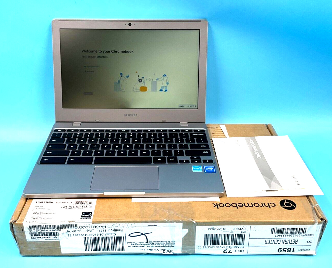 Samsung Chromebook 4 N4020 4GB 32GB 11.6W (Satin Gray) XE310XBA-KA1US (READ)!!
