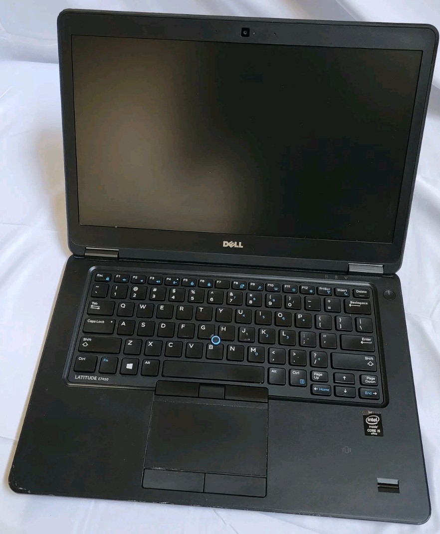 Dell Latitude E7450/i5-5300U/8GB/128GB SSD/Win 10/Bad Battery/Cracked Top