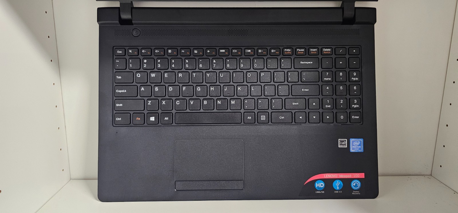 Lenovo IdeaPad 100-15IBY 15.6″ Intel Pentium N3540 2.16GHz 4GB Ram BT DVD Win10H