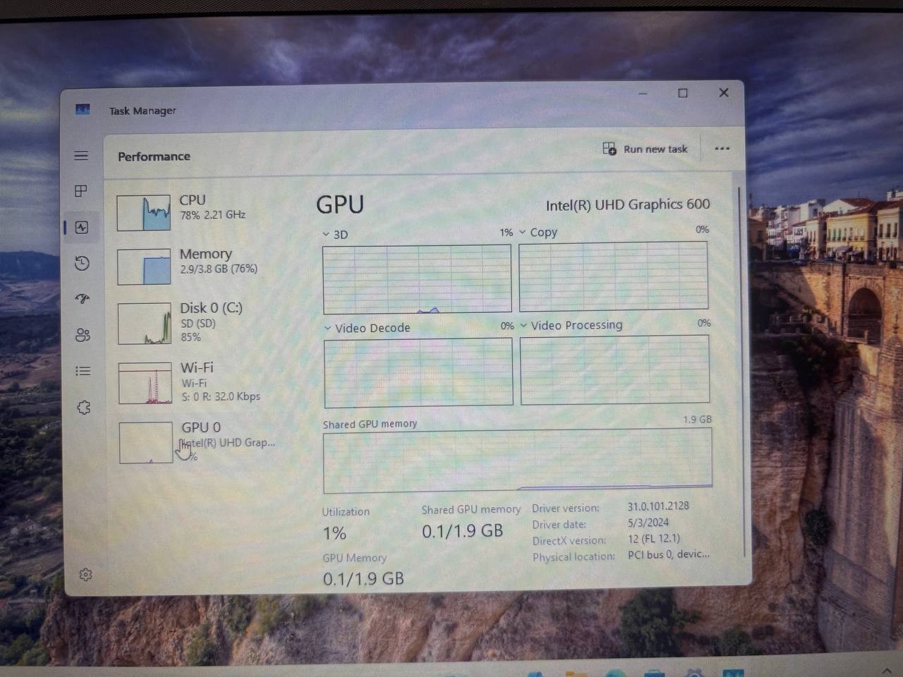 HP Laptop 14-CF2111WM 14″ Celeron N4120 1.1GHz 4GB RAM 64GB SSD PH9