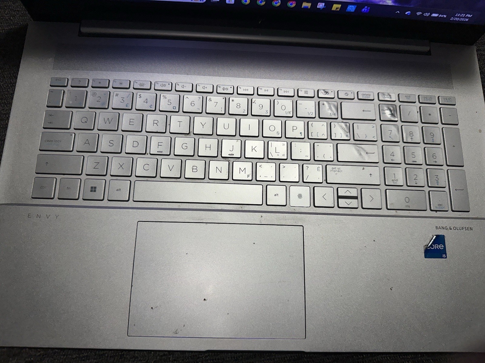 HP ENVY 17-ch1xxx Laptop, i5, 8GB RAM, 477GB SSD, 17″, Silver, Windows 11 Pro