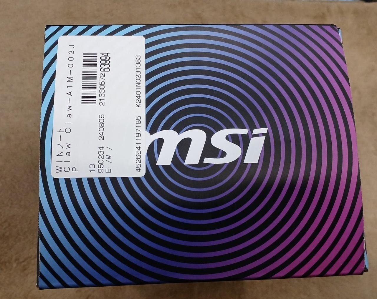 MSI Claw Ultra 5 Handheld Console System MS-1T41 Black w/Case Used from Japan